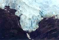 Top of another glacier on the hiway to Portage Glacier