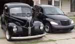 02 Chrysler PT Cruiser & 40 Ford Tudor Sedan