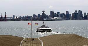 Vancouver From The Seabus Terminal