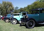 Row of Model A Fords