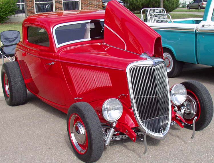 34 Ford Hiboy Chopped 3W Coupe