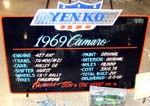 69 Chevy Yenko Camaro Coupe Data