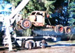 49 Diamond T Semi Log Hauler Before