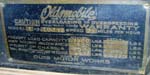 19 Oldsmobile Depot Hack Data Plate