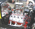 32 Ford Hiboy Chopped 5W Coupe w/Lhead 2x2 V8
