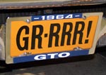 64 Pontiac GTO Convertible GRRRRR TAG