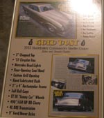 53 Studebaker Chopped Coupe Custom Data Panel