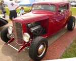 32 Ford Hiboy Chopped 3W Coupe