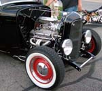 32 Ford Hiboy Chopped 3W Coupe Detail